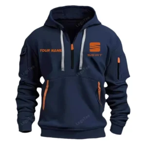 Small SUV Hoodie Half Zipper, Exclusive Logo Hoodie For Small SUV Enthusiasts CAR042