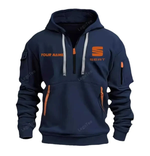 Small SUV Hoodie Half Zipper, Exclusive Logo Hoodie For Small SUV Enthusiasts CAR042