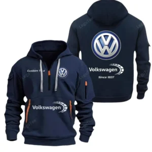 Compact Vehicle Hoodie Half Zipper, Exclusive Logo Hoodie For Compact Vehicle Enthusiasts CAR052