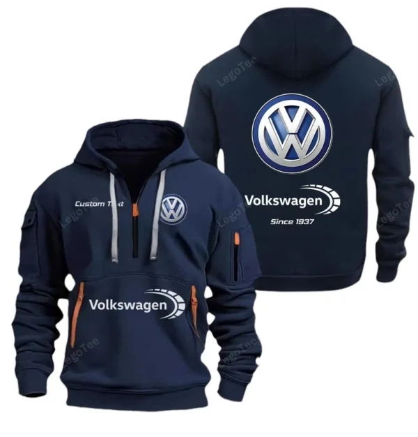 Compact Vehicle Hoodie Half Zipper, Exclusive Logo Hoodie For Compact Vehicle Enthusiasts CAR052