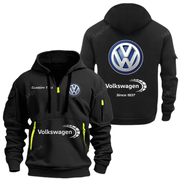 Compact Vehicle Hoodie Half Zipper, Exclusive Logo Hoodie For Compact Vehicle Enthusiasts CAR052 - Image 2
