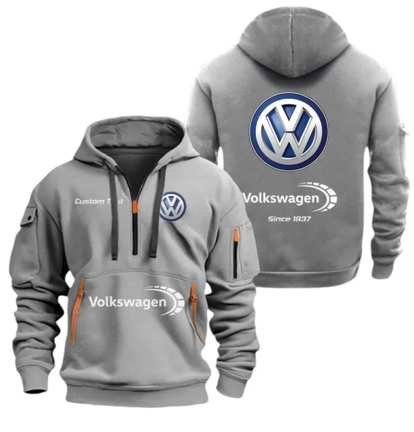 Compact Vehicle Hoodie Half Zipper, Exclusive Logo Hoodie For Compact Vehicle Enthusiasts CAR052 - Image 3