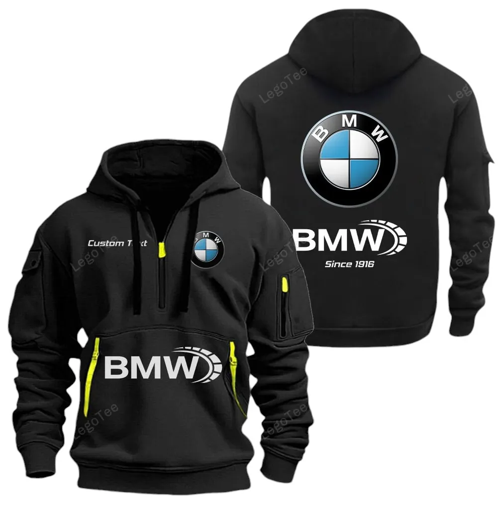 Hoodie Half Zipper Exclusive Logo Gift For Business Car Enthusiasts CAR052 - Image 2