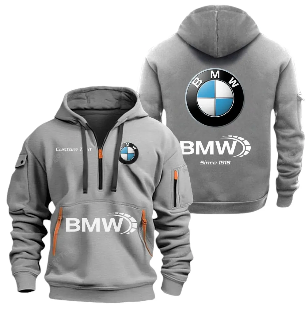 Hoodie Half Zipper Exclusive Logo Gift For Business Car Enthusiasts CAR052 - Image 3