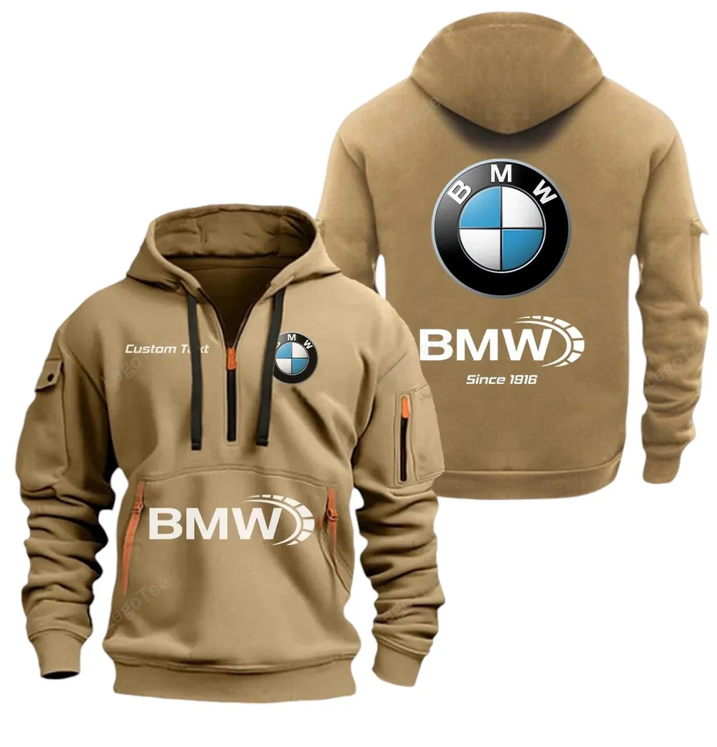 Hoodie Half Zipper Exclusive Logo Gift For Business Car Enthusiasts CAR052 - Image 4