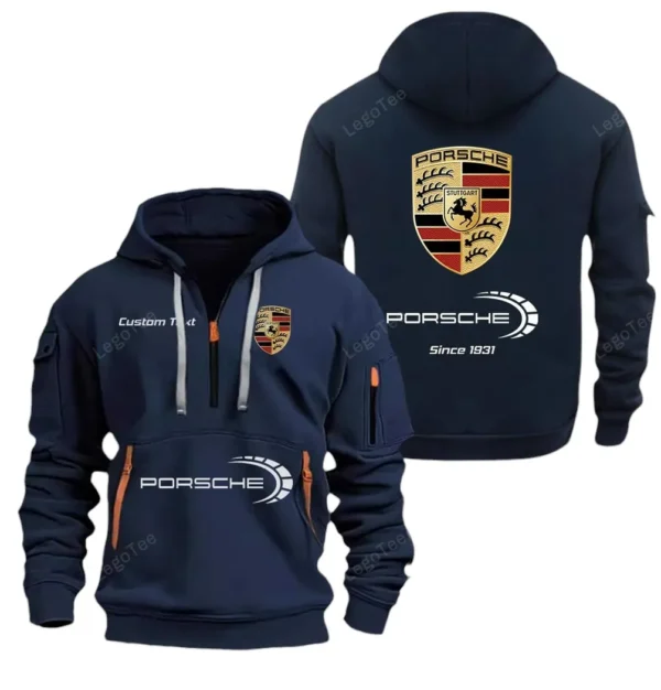 Hoodie Half Zipper Exclusive Logo Gift For Sports Car Enthusiasts CAR052