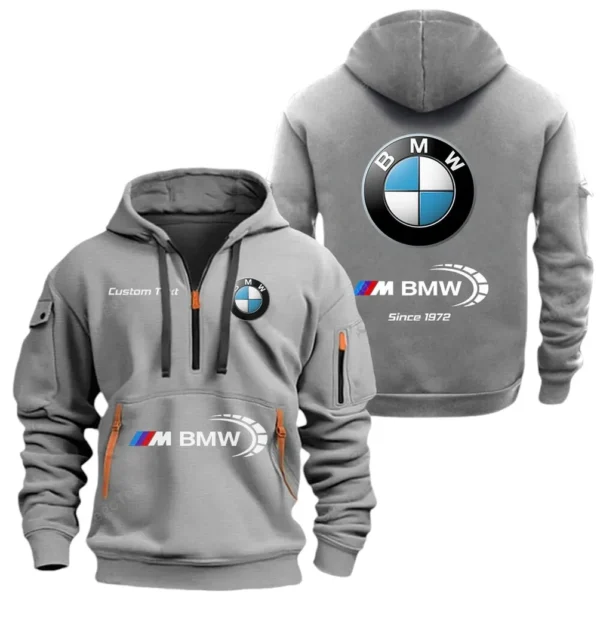 Hoodie Half Zipper Exclusive Logo Gift For Motorsport Edition Car Enthusiasts CAR052 - Image 3