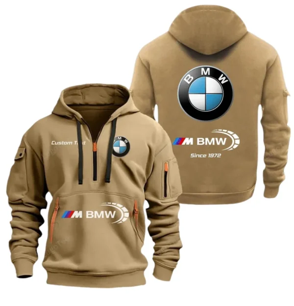 Hoodie Half Zipper Exclusive Logo Gift For Motorsport Edition Car Enthusiasts CAR052 - Image 4