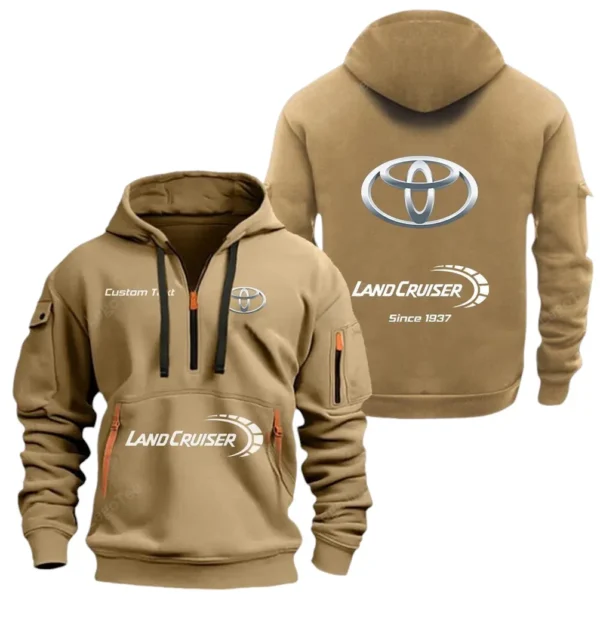 Hoodie Half Zipper Exclusive Logo Gift For Long-Life Vehicle Enthusiasts CAR052 - Image 4