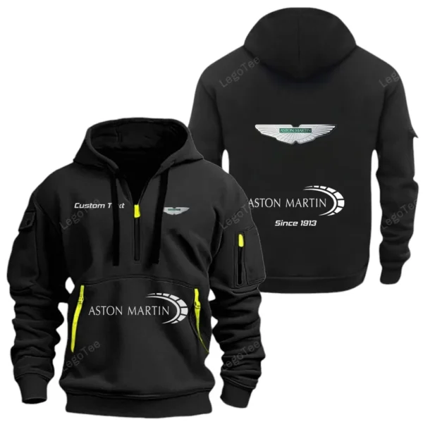 Luxury Sports Car Hoodie Half Zipper, Exclusive Logo Hoodie For Luxury Sports Car Enthusiasts CAR052 - Image 2