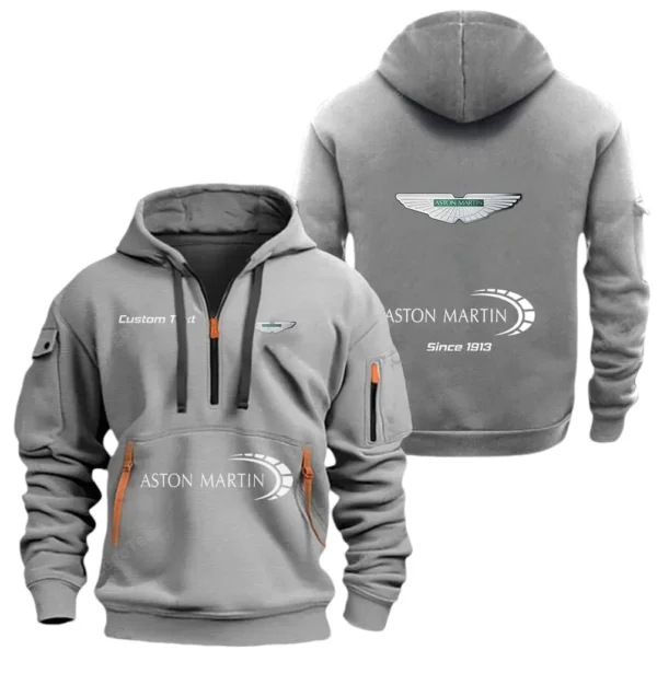 Luxury Sports Car Hoodie Half Zipper, Exclusive Logo Hoodie For Luxury Sports Car Enthusiasts CAR052 - Image 3