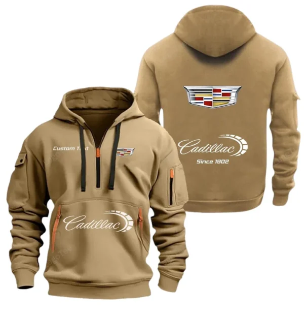 Hoodie Half Zipper Exclusive Logo Gift For Luxury SUV Auto Enthusiasts CAR052 - Image 4
