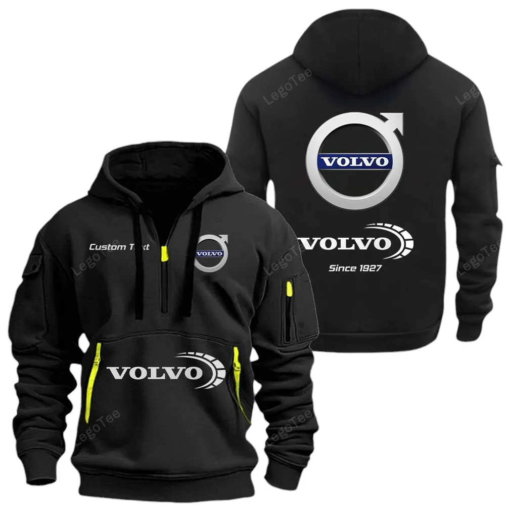 Premium European Ride Hoodie Half Zipper, Exclusive Logo Hoodie For Premium European Ride Enthusiasts CAR052 - Image 2