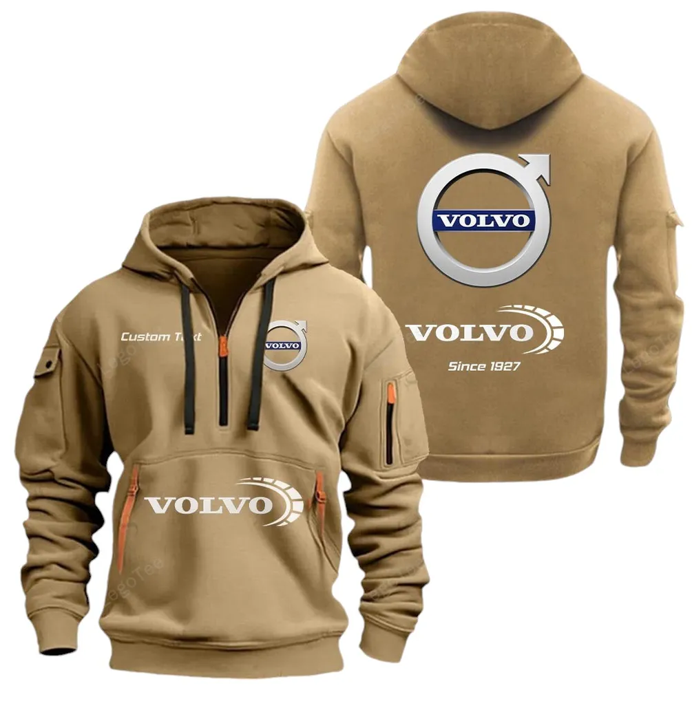 Premium European Ride Hoodie Half Zipper, Exclusive Logo Hoodie For Premium European Ride Enthusiasts CAR052 - Image 4