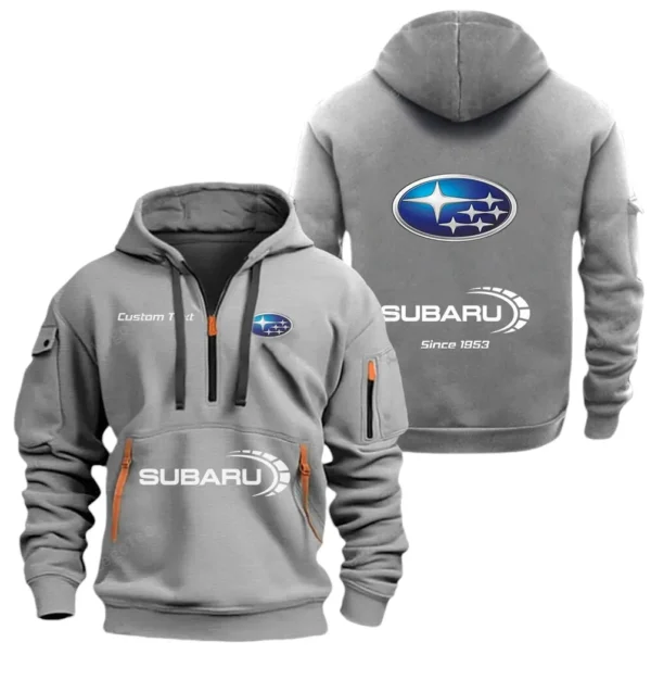 Hoodie Half Zipper Exclusive Logo Gift For Outdoor Lifestyle Vehicle Enthusiasts CAR052 - Image 3