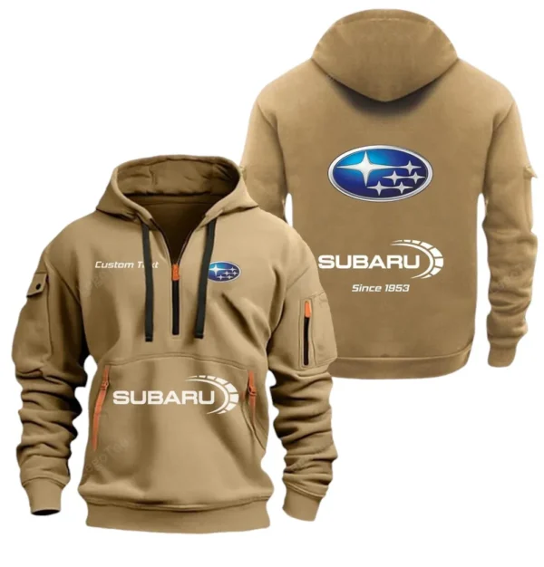 Hoodie Half Zipper Exclusive Logo Gift For Outdoor Lifestyle Vehicle Enthusiasts CAR052 - Image 4