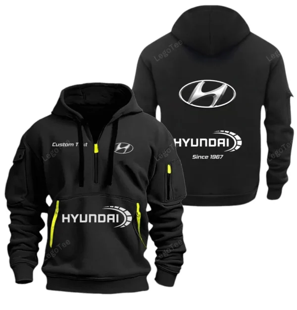 Hoodie Half Zipper Exclusive Logo Gift For SUV Enthusiasts CAR052 - Image 2