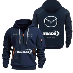 Hoodie Half Zipper Exclusive Logo Gift For Rotary Legend Enthusiasts CAR052