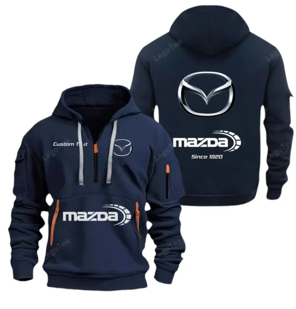 Hoodie Half Zipper Exclusive Logo Gift For Rotary Legend Enthusiasts CAR052