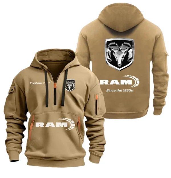 Hoodie Half Zipper Exclusive Logo Gift For Utility Vehicle Enthusiasts CAR052 - Image 4
