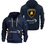 Hoodie Half Zipper Exclusive Logo Gift For Luxury Coupe Auto Enthusiasts CAR052