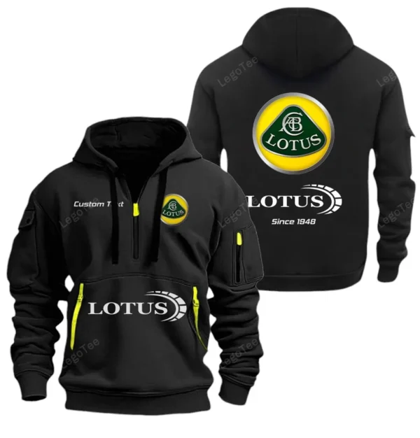 Sports Car Hoodie Half Zipper, Exclusive Logo Hoodie For Sports Car Enthusiasts CAR052 - Image 2