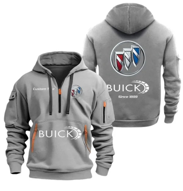 Hoodie Half Zipper Exclusive Logo Gift For Performance Sedan Car Enthusiasts CAR052 - Image 3