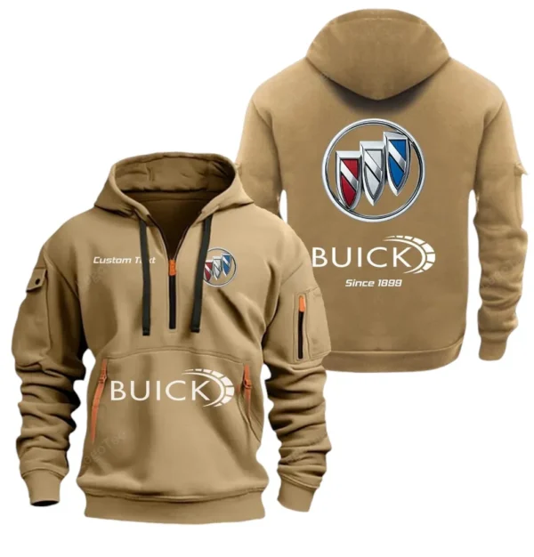 Hoodie Half Zipper Exclusive Logo Gift For Performance Sedan Car Enthusiasts CAR052 - Image 4