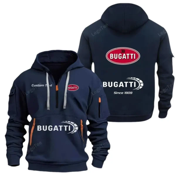 Hoodie Half Zipper Exclusive Logo Gift For Hypercar Enthusiasts CAR052