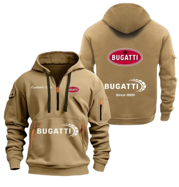 Hoodie Half Zipper Exclusive Logo Gift For Hypercar Enthusiasts CAR052 - Image 4