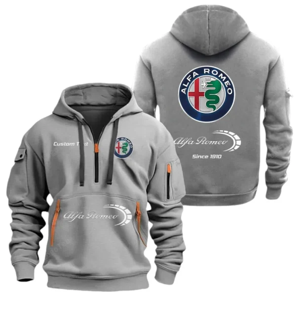 Sport Sedan Hoodie Half Zipper, Exclusive Logo Hoodie For Sport Sedan Enthusiasts CAR052 - Image 3
