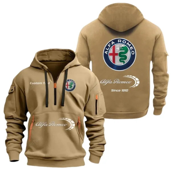 Sport Sedan Hoodie Half Zipper, Exclusive Logo Hoodie For Sport Sedan Enthusiasts CAR052 - Image 4