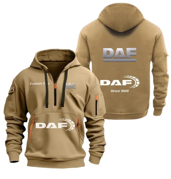 Heavy Hauler Hoodie Half Zipper, Exclusive Logo Hoodie For Heavy Hauler Enthusiasts CAR052 - Image 4