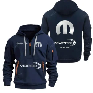 Hoodie Half Zipper Exclusive Logo Gift For Muscle Car Parts Enthusiasts CAR052