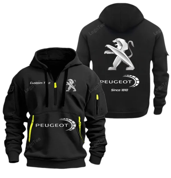 Hoodie Half Zipper Exclusive Logo Gift For Small SUV Enthusiasts CAR052 - Image 2