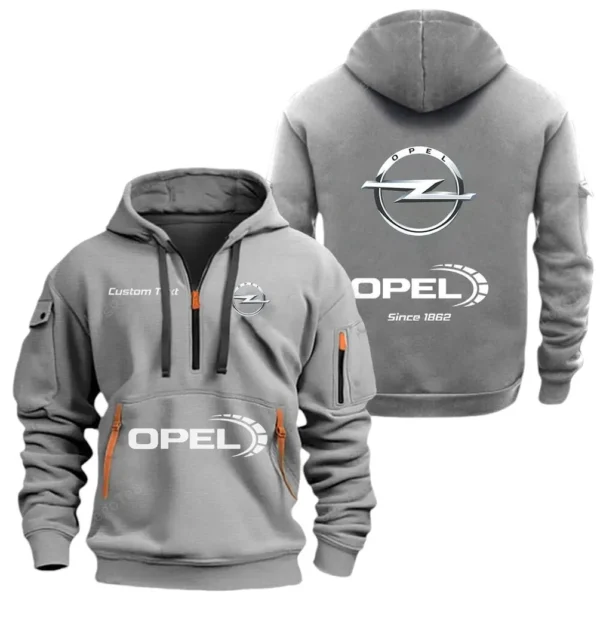 German Compact Car Hoodie Half Zipper, Exclusive Logo Hoodie For German Compact Car Enthusiasts CAR052 - Image 3