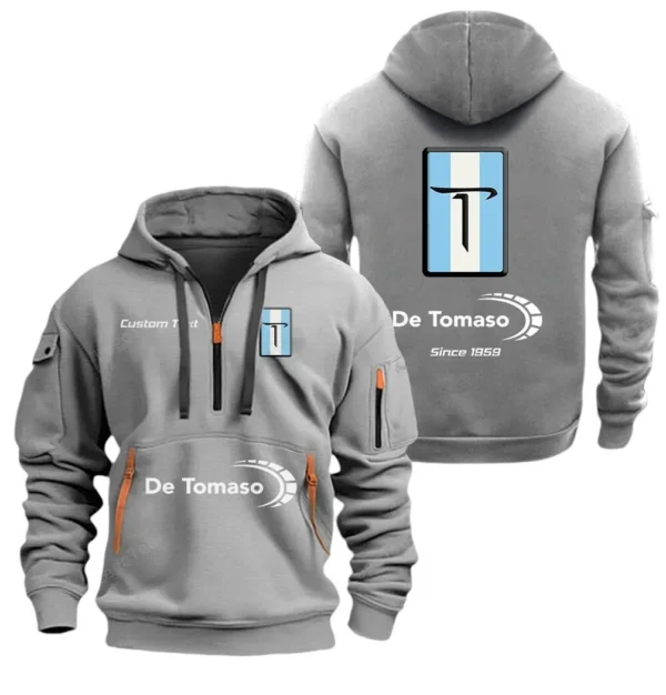 Hoodie Half Zipper Exclusive Logo Gift For Track Monster Enthusiasts CAR052 - Image 3