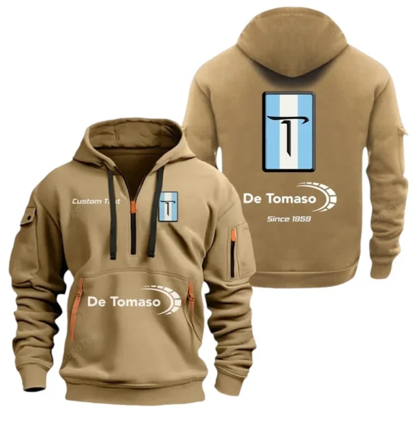 Hoodie Half Zipper Exclusive Logo Gift For Track Monster Enthusiasts CAR052 - Image 4