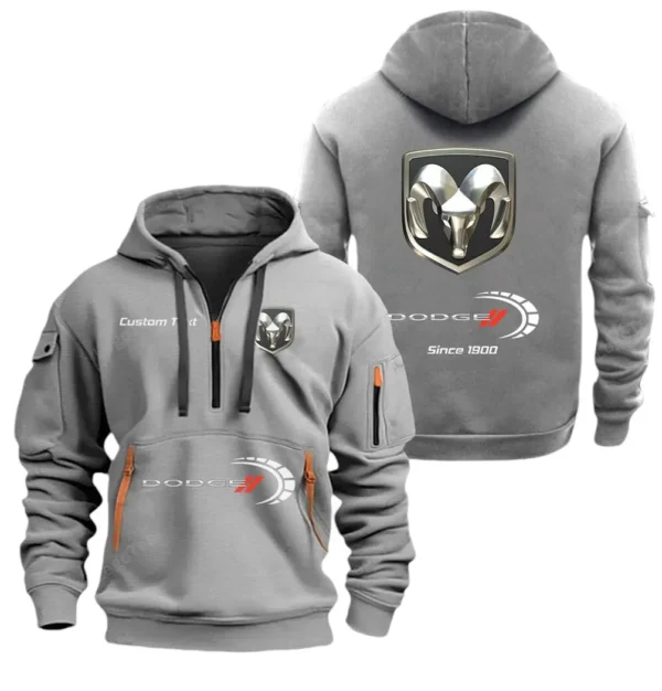 Hoodie Half Zipper Exclusive Logo Gift For Muscle Car Enthusiasts CAR052 - Image 3