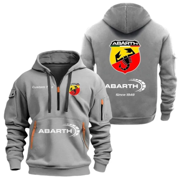 Hoodie Half Zipper Exclusive Logo Gift For Italian Racing Car Enthusiasts CAR052 - Image 3