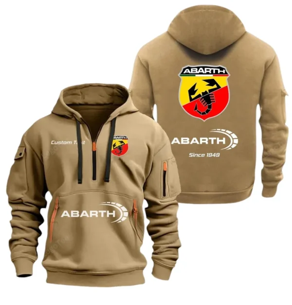 Hoodie Half Zipper Exclusive Logo Gift For Italian Racing Car Enthusiasts CAR052 - Image 4