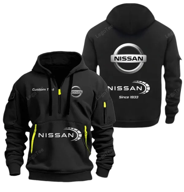 Hoodie Half Zipper Exclusive Logo Gift For Street Racer Enthusiasts CAR052 - Image 2