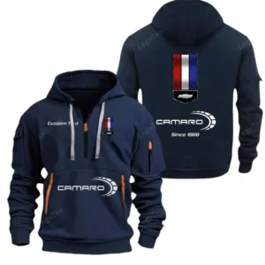 American Pony Car Hoodie Half Zipper, Exclusive Logo Hoodie For American Pony Car Enthusiasts CAR052