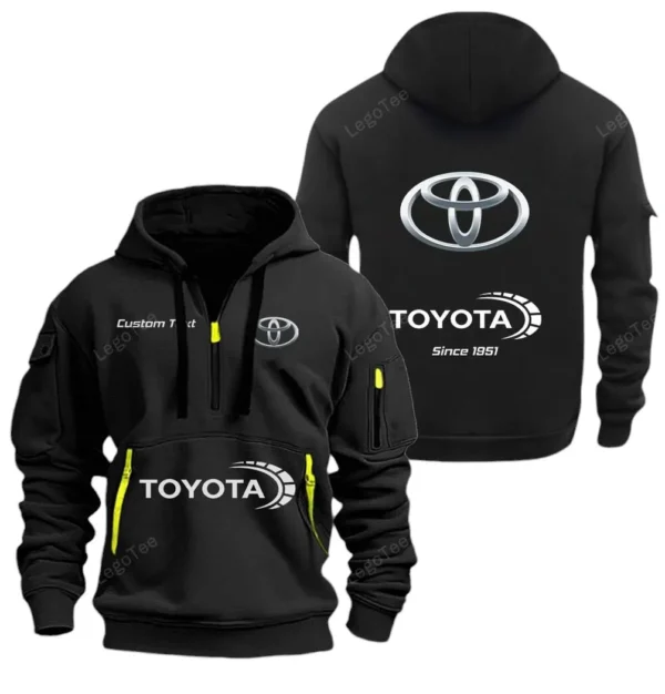 Hoodie Half Zipper Exclusive Logo Gift For Long-Life Vehicle Enthusiasts CAR052 - Image 2