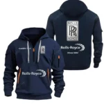 Hoodie Half Zipper Exclusive Logo Gift For Car Luxury Performance Enthusiasts CAR052
