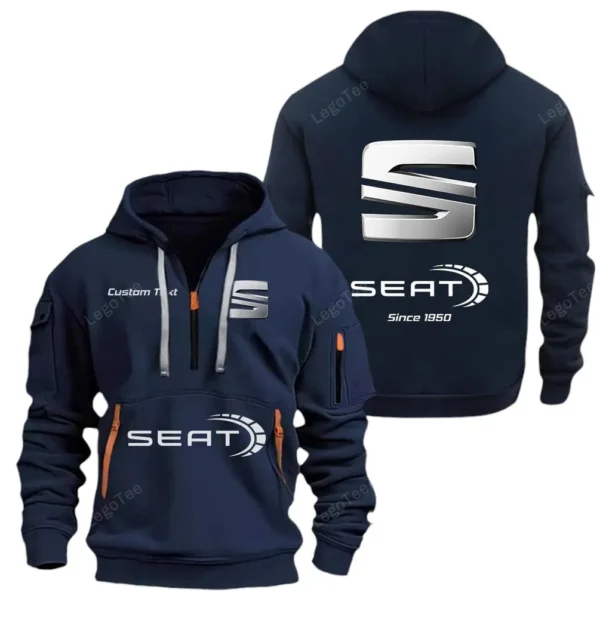 Hoodie Half Zipper Exclusive Logo Gift For Compact Car Enthusiasts CAR052