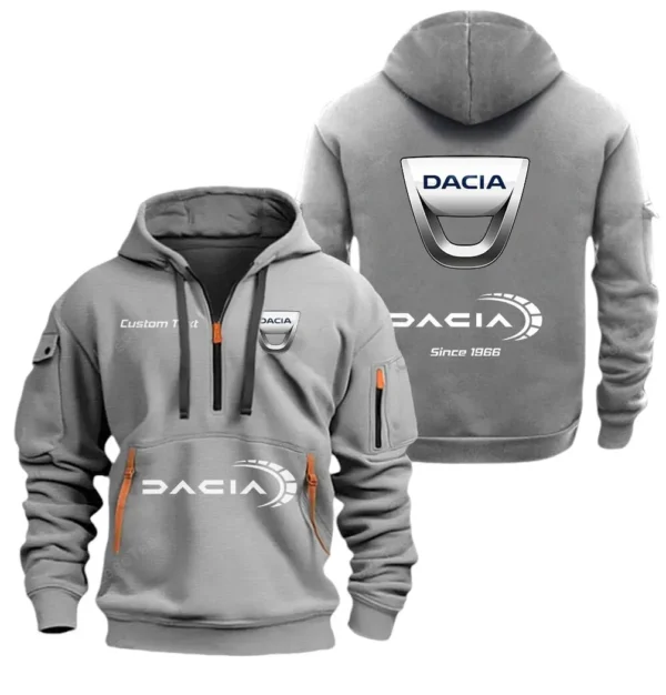 Hoodie Half Zipper Exclusive Logo Gift For Eastern European Car Enthusiasts CAR052 - Image 3