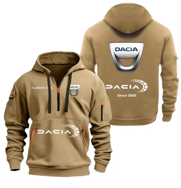 Hoodie Half Zipper Exclusive Logo Gift For Eastern European Car Enthusiasts CAR052 - Image 4