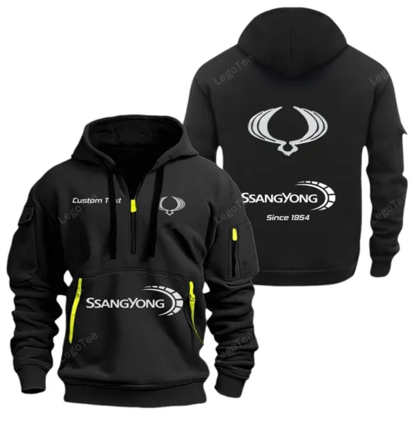 Hoodie Half Zipper Exclusive Logo Gift For 4x4 Crossover Enthusiasts CAR052 - Image 2