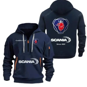 Hoodie Half Zipper Exclusive Logo Gift For Heavy Hauler Enthusiasts CAR052